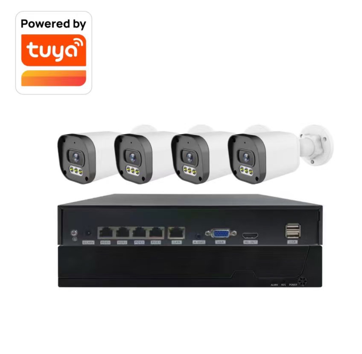 Smart security camera and recorder kit